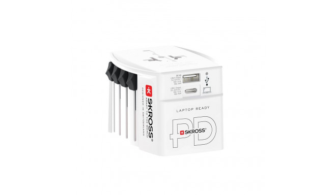 Skross reisadapter MUV USB AC 45 PD