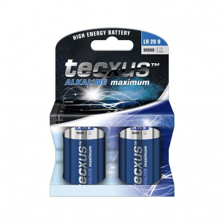 Tecxus LR20/D (Mono) patarei, 2 tk blisterpakendis