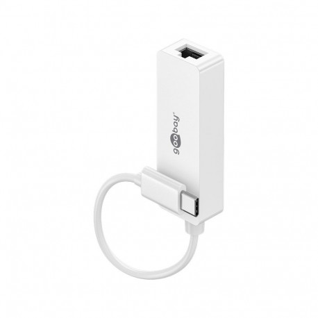 Goobay USB-C Ethernet Adapter, white