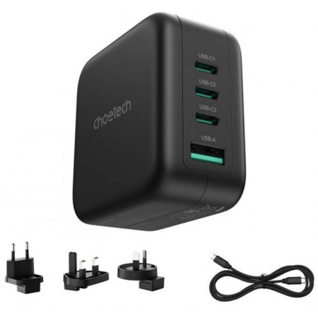 Choetech USB charger + travel adapter PD6055 70W US/EU/UK/AU