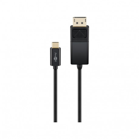 Goobay USB-C™ DisplayPort™ kaabel, 1,2 m, must
