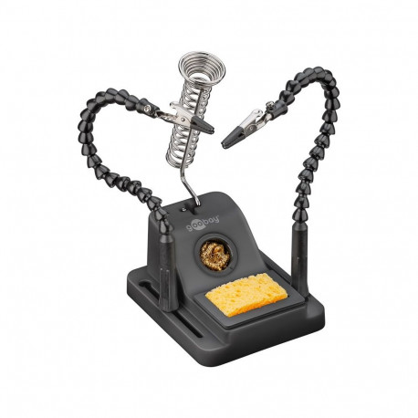 Goobay Soldering Aid with Gooseneck Arms and Soldering Iron Stand