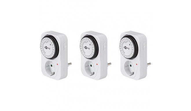 Goobay Set of 3, Analogue Timer 3 pc. in cardboard box