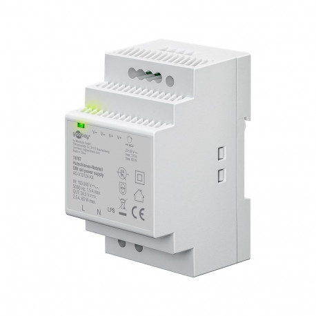 Goobay DIN Rail Power Supply 24 V (DC), 2.5 A, 60 W