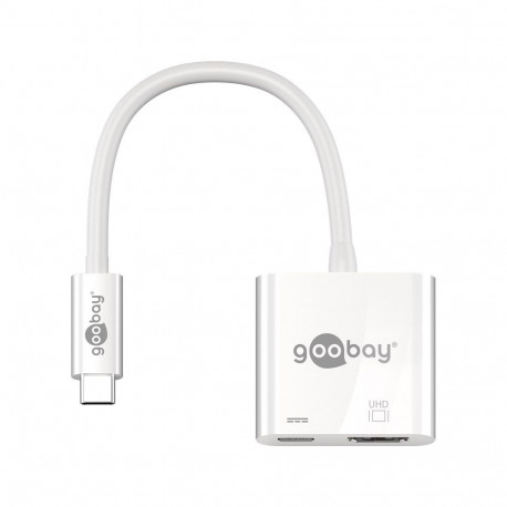 Goobay USB-C™ Adapter to HDMI™ 4K @ 60 Hz, White 1 pc. in polybag
