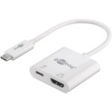 Goobay USB-C™ Adapter to HDMI™ 4K @ 60 Hz, White 1 pc. in polybag