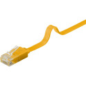 Goobay CAT 6 Flat Patch Cable, U/UTP, yellow 2 m