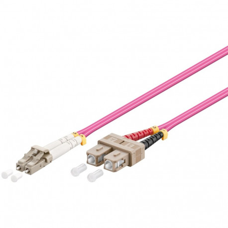 Goobay Fibre Optic Cable, Multimode (OM4) Violett 3 m