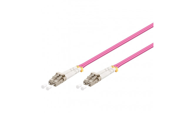 Goobay Fibre Optic Cable, Multimode (OM4) Violett 15 m