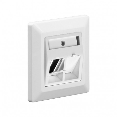 Goobay Faceplate to Mount Keystone Jacks white
