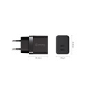 Mains charger 2xUSB-C 35W PD 3.0 z PPS black