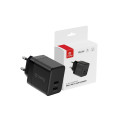 Mains charger 2xUSB-C 35W PD 3.0 z PPS black