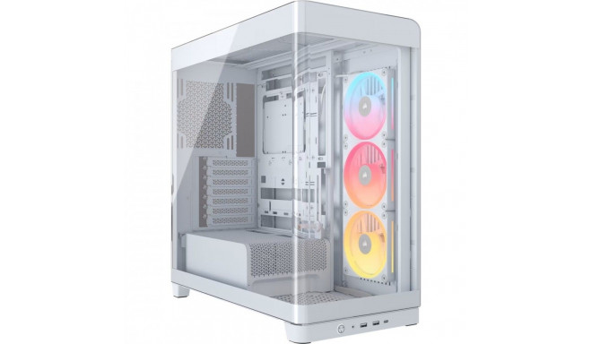 Case FRAME 4500X LXR RGB White Mid Tower ATX