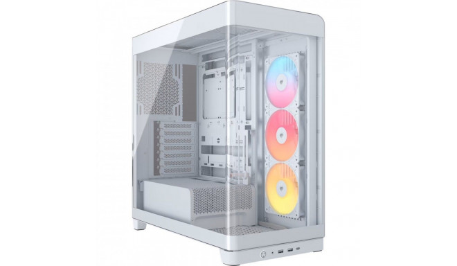 Case FRAME 4500X RS-R ARGB White Mid Tower ATX