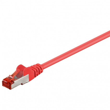 Goobay CAT 6 Patch Cable, S/FTP (PiMF), red 0.25 m