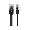 Goobay CAT 6 Flat Patch Cable, U/UTP, black 2 m