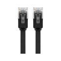 Goobay CAT 6 Flat Patch Cable, U/UTP, black 10 m