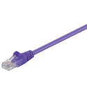 Goobay CAT 5e Patch Cable, U/UTP, violet 0.5 m