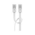 Goobay CAT 6 Flat Patch Cable, U/UTP, white 1 m