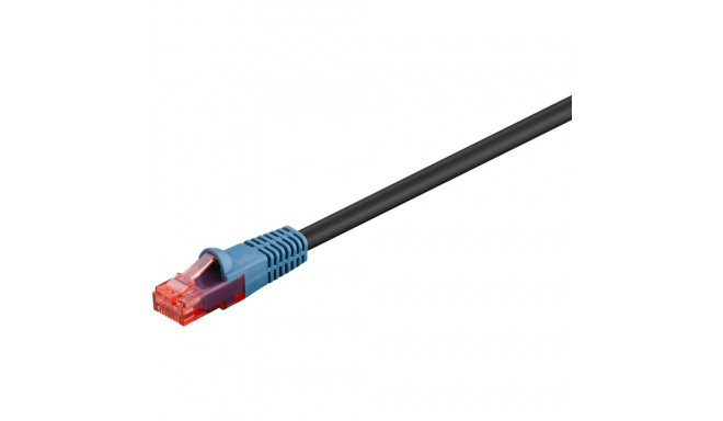 Goobay CAT 6 välitingimuste patch-kaabel, U/UTP, must 30 m