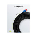 Goobay CAT 6 välitingimuste patch-kaabel, U/UTP, must 15 m