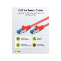 Goobay CAT 6A Patch-kaabel, S/FTP (PiMF), punane 0.25 m
