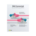 Goobay CAT 6A Patch Cable, S/FTP (PiMF), magenta 15 m