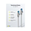Goobay CAT 6A Patch Cable, S/FTP (PiMF), grey 0.25 m