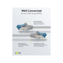 Goobay CAT 6A Patch Cable, S/FTP (PiMF), grey 0.5 m