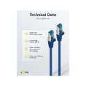 Goobay CAT 6A patch-kaabel, S/FTP (PiMF), sinine 1.5 m
