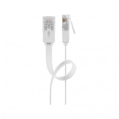 Goobay CAT 5e Flat-Patch Cable U/UTP, white 1.5 m