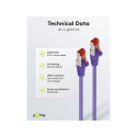 Goobay CAT 6 Patch-kaabel S/FTP (PiMF), violetne 15 m