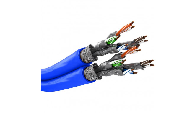 Goobay CAT 7A duplex võrgukaabel, S/FTP (PiMF), sinine 500 m