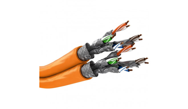 Goobay CAT 7A duplex võrgukaabel, S/FTP (PiMF), oranž 500 m