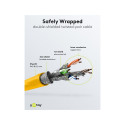 Goobay RJ45 patch-kaabel CAT 6A S/FTP (PiMF), 500 MHz, CAT 7 toorkaabliga, kollane 3 m
