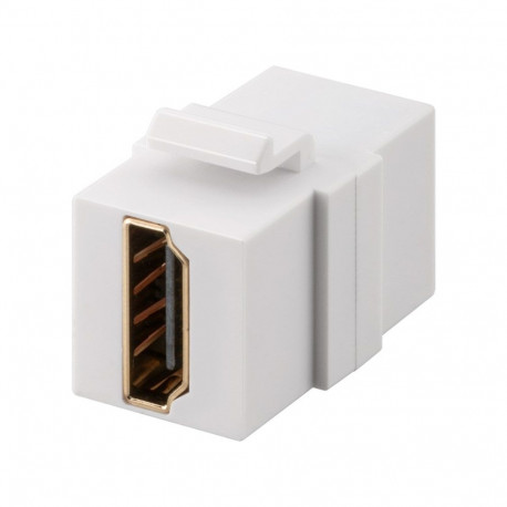 Goobay HDMI Keystone Module with 2x HDMI Jack Sockets, 4K @ 60 Hz