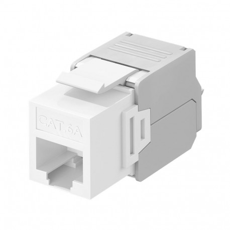 Goobay Keystone moodul RJ45 CAT 6A, UTP valge