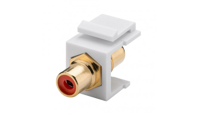 Goobay Keystone Cinch/RCA Module red
