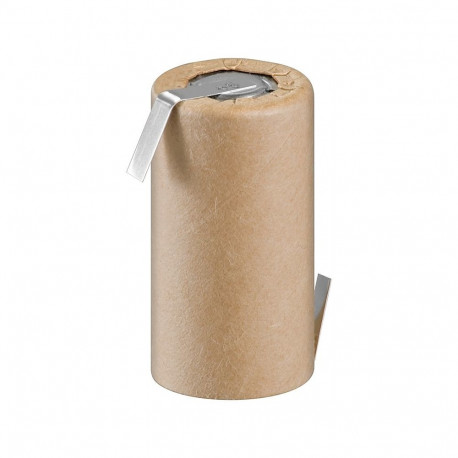 Goobay Sub-C, 1500 mAh, Solder tail (Z) Rechargeable, 1 pc. bulk Flat-Top Paper 1Z