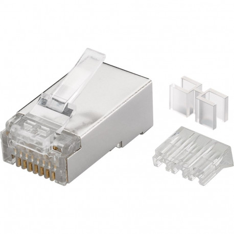 Goobay RJ45 pistik, CAT 6A STP varjestatud (10 tk)