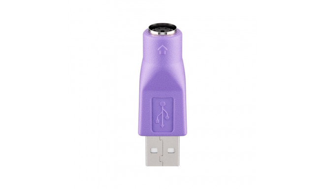 Goobay USB-A–PS/2 adapter violet