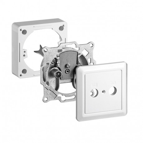 Goobay komplekt: 2-auguline antenni ots/pistikupesa