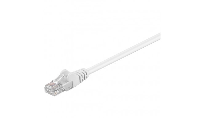 Goobay CAT 5e Patch Cable, U/UTP, white 0.5 m