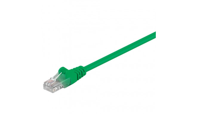 Goobay CAT 5e patch-kaabel, U/UTP, roheline 0.25 m