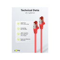 Goobay CAT 6 Patch Cable S/FTP (PiMF), red 0.15 m