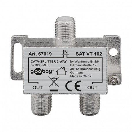 Goobay Terrestrial Splitter, 2 Outputs 2