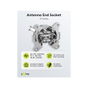Goobay 4-Hole Antenna Stub/End Socket
