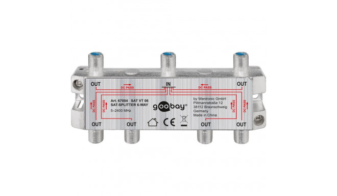 Goobay SAT jaotur, 6-suunaline 6
