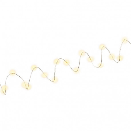 Goobay hõbedane valgusketi 20 LED-iga, koos taimeriga