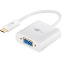 Goobay USB-C™ VGA adapter valge